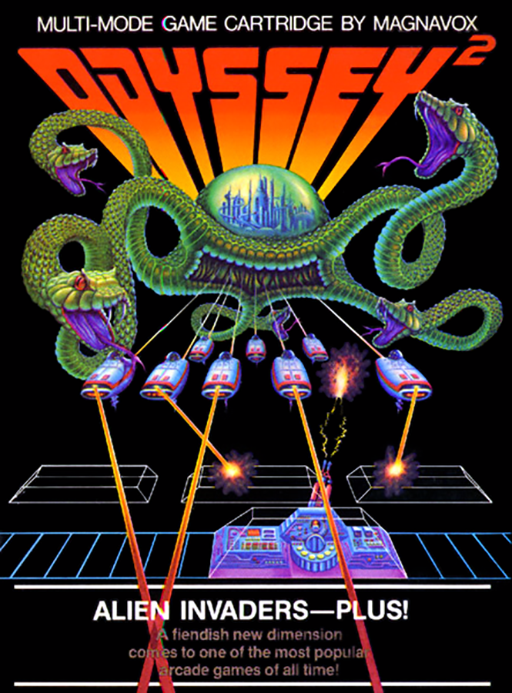 Alien Invaders-Plus! box art for Magnavox Odyssey 2